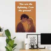 Machtloser Zitatposter Poster (Heimbüro)