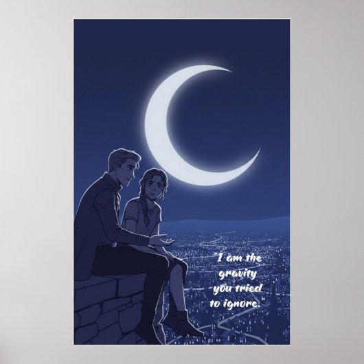 Machtloser Zitatposter Poster (Vorne)
