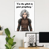 Machtloser Zitatposter Poster (Heimbüro)