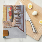 machtvoll geschirrtuch (Viertel Falte)