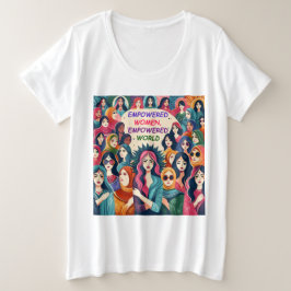 Machtvolle Frauen ermächtigen die Welt mit Plus-Gr Große Größe T-Shirt