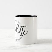 Machtvoller CEO ihres Schicksals Zweifarbige Tasse (Mittel)