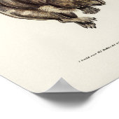 Machtvolles Owl von Elizabeth Gould Poster (Ecke)