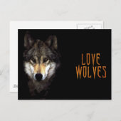 Machtwolf Postkarte (Vorne/Hinten)