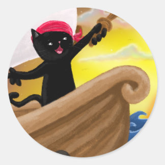 Machu am Meeresaufkleber Runder Aufkleber