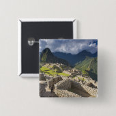 Machu Picchu, alte Ruinen, UNESCO Welt 4 Button (Vorne & Hinten)