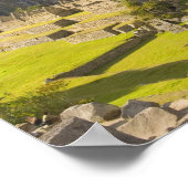 Machu Picchu, alte Ruinen, UNESCO Welt 4 Poster (Ecke)
