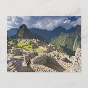 Machu Picchu, antike Ruinen, UNESCO Welt 3 Postkarte