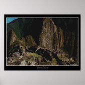 "Machu Picchu" Art Prints & Posters Poster (Vorne)