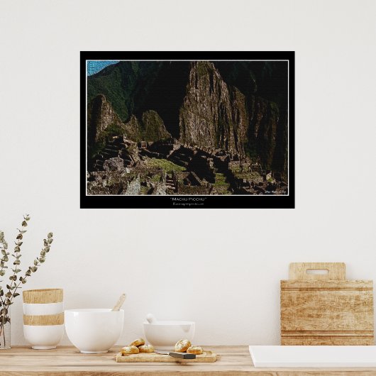 "Machu Picchu" Art Prints & Posters Poster (Küche)