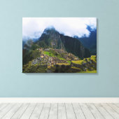 Machu Picchu auf Hochtouren Leinwanddruck (Insitu (Holzboden))