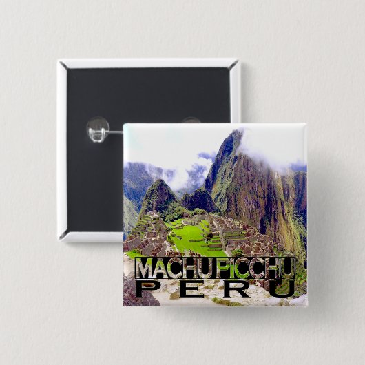 Machu Picchu Button (Vorne & Hinten)