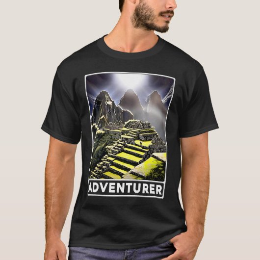 Machu Picchu Cordillera Peru Adventurer T-Shirt (Vorderseite)