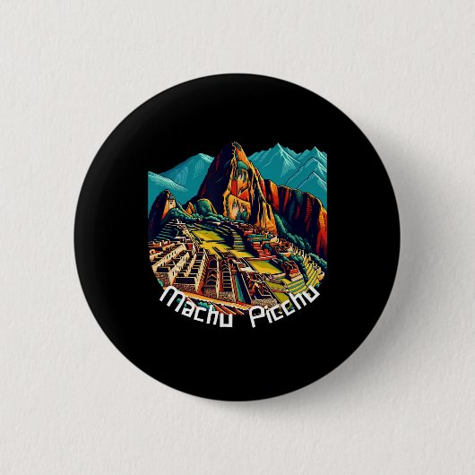 Machu Picchu Cusco Peru Inka-Pfad Machu Picchu Button (Vorderseite)