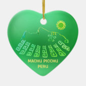 Machu Picchu Cusco Peru Keramik Ornament (Vorne)