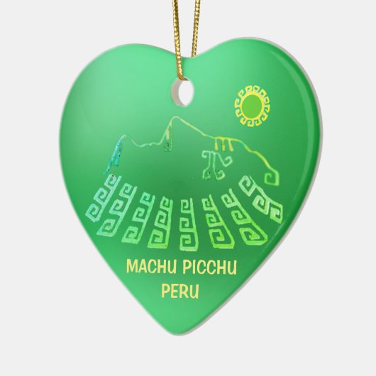 Machu Picchu Cusco Peru Keramik Ornament (Links)