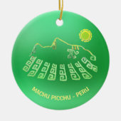 Machu Picchu Cusco Peru Keramik Ornament (Vorne)