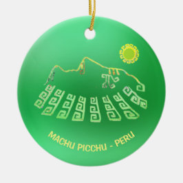Machu Picchu Cusco Peru Keramik Ornament