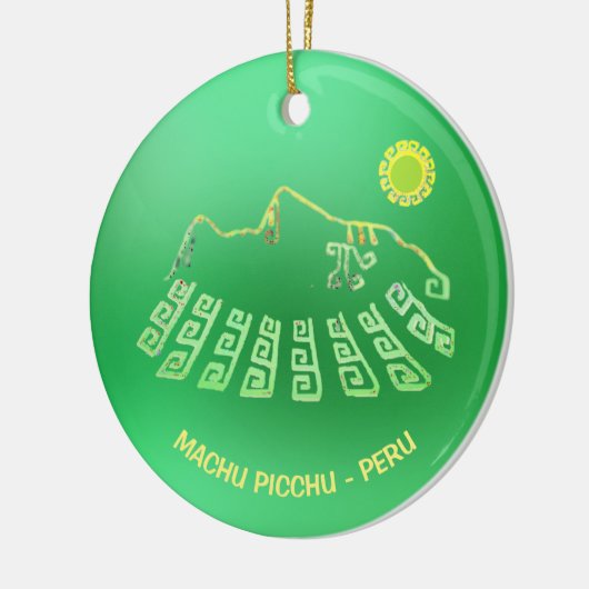 Machu Picchu Cusco Peru Keramik Ornament (Links)