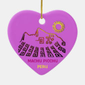 Machu Picchu Cusco Peru Keramikornament (Hinten)