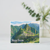 Machu Picchu Cusco Peru Postkarte (Stehend Vorderseite)