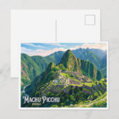 Machu Picchu Cusco Peru Postkarte (Vorne/Hinten)