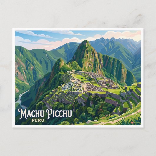Machu Picchu Cusco Peru Postkarte (Vorderseite)