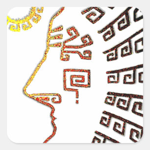 Machu Picchu Cusco Peru Quadratischer Aufkleber