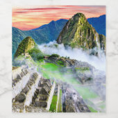 Machu Picchu, Cusco - Peru Weinetikett (Einzelnes Label)