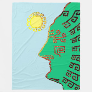 Machu Picchu Cusco Peru Zeichnend Fleece Blanket