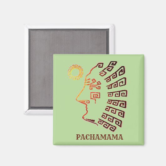 Machu_Picchu Cusco Peru Zeichnend Magnet (Vorderseite/Rückseite)