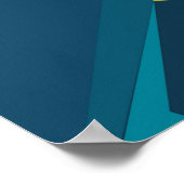 Machu Picchu Flight Travel Poster (Ecke)