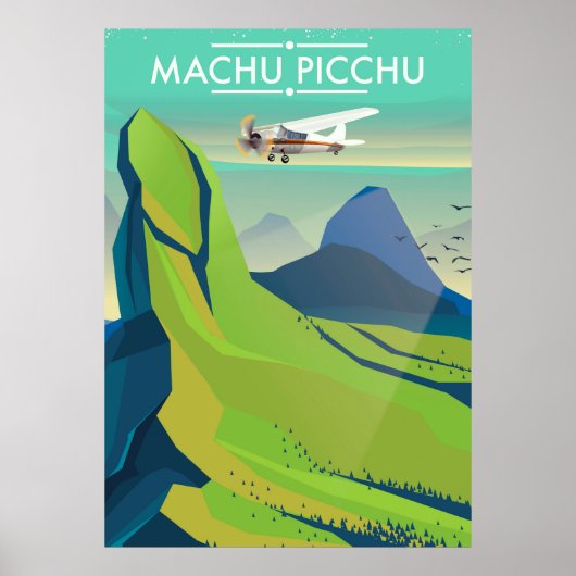 Machu Picchu Flight Travel Poster (Vorne)