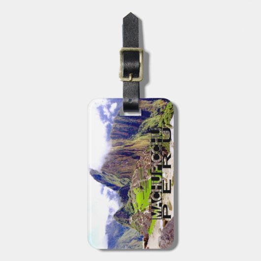 Machu Picchu Gepäckanhänger (Vorderseite vertikal)