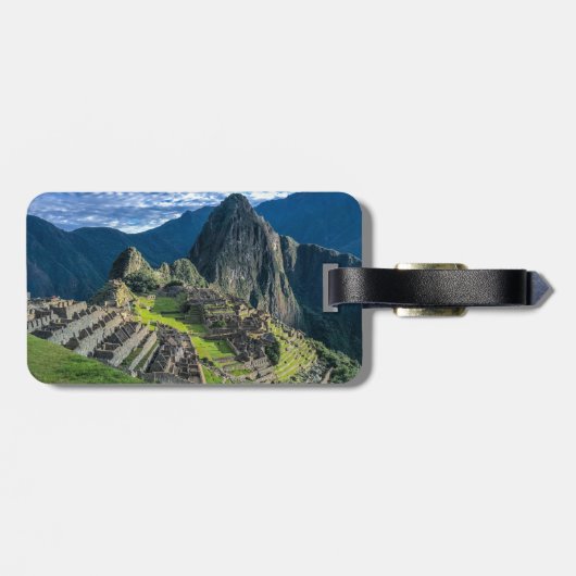 Machu Picchu Gepäckanhänger (Rückseite horizontal)