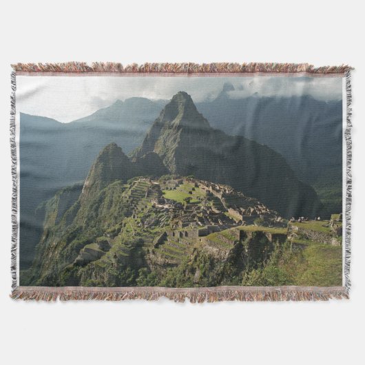 Machu Picchu gesponnene Wurfs-Decke/Wandbehang Decke (Vorderseite)