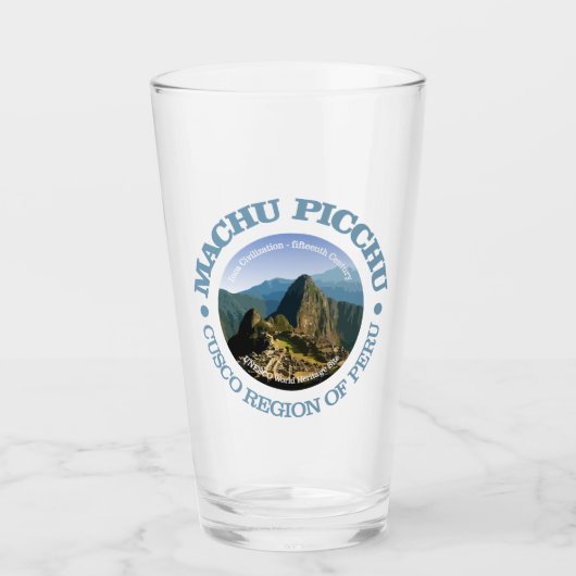 Machu Picchu Glas (Vorderseite)