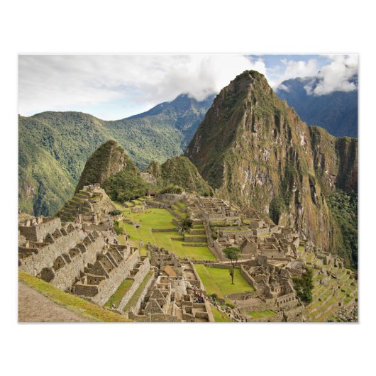 Machu Picchu, inca city in Peru Foto drucken (Vorne)