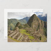Machu Picchu, inca city in Peru postcard Postkarte (Vorne/Hinten)