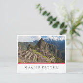 Machu Picchu, inca city in Peru Postkarte (Stehend Vorderseite)