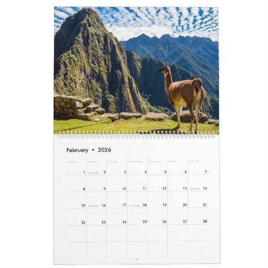 Machu Picchu Kalender (Feb 2026)