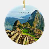 Machu Picchu Keramik Keramik Ornament (Hinten)