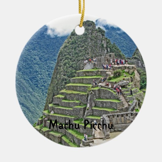 Machu Picchu Keramik Ornament (Vorne)