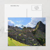 Machu Picchu Nachmittag, Peru Postkarte (Vorne/Hinten)
