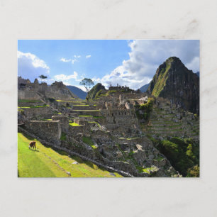 Machu Picchu Nachmittag, Peru Postkarte