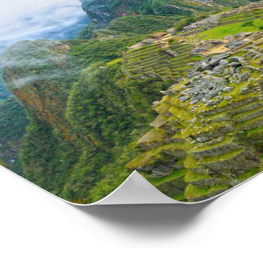 Machu Picchu Overlook, Peru Poster (Ecke)