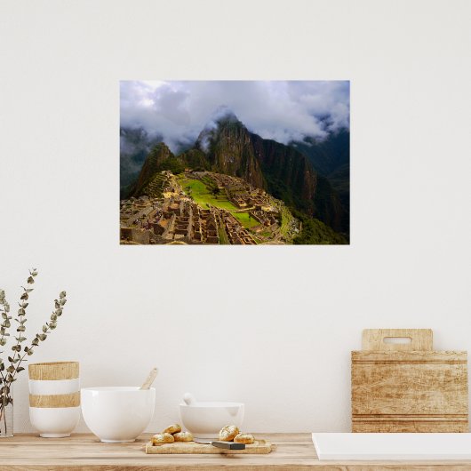 Machu Picchu Overlook, Peru Poster (Küche)