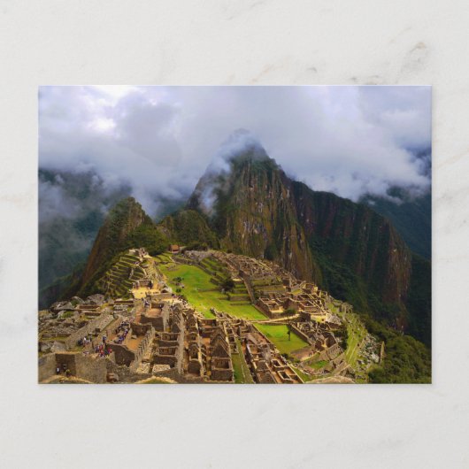 Machu Picchu Overlook, Peru Postkarte (Vorderseite)