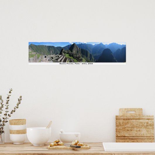 Machu Picchu Panorama 2 Poster (Küche)