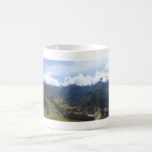 Machu Picchu Panorama-Kaffee-Tasse Kaffeetasse (Mittel)